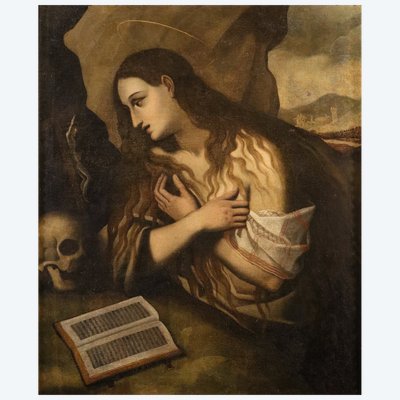 Marie-Madeleine pénitente, (Moneglia, 1527 - Madrid, 1585) cercle