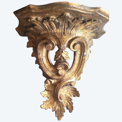 Importante console d applique XVIIIeme dorure a la feuille d or