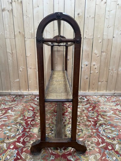 Valet de chambre / Jette-habit – Époque Napoléon III – Bois et cannage