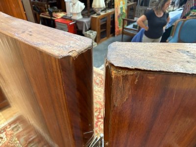 Paravent triptyque – Époque Art Déco – Placage de noyer