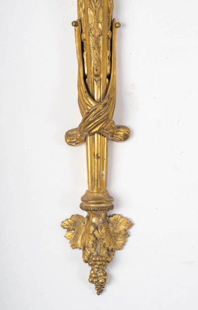 Paire d’appliques de style Louis XVI en bronze doré, XIXème siècle 