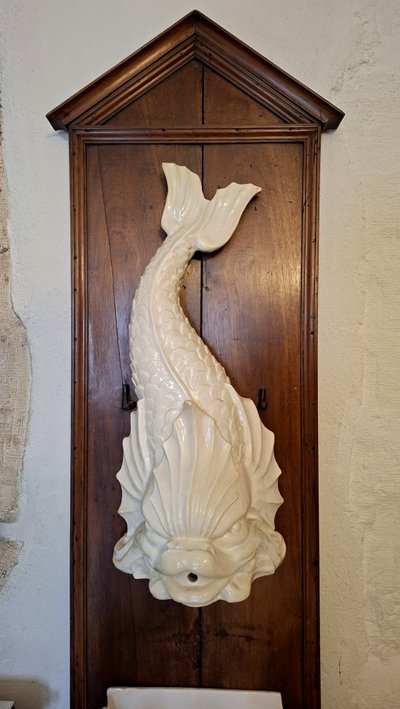 Emile Tessier : Fontaine Murale En Faïence – XXe Siècle