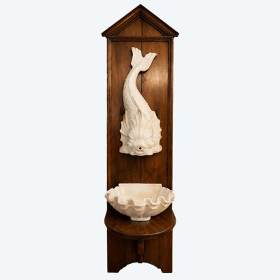 Emile Tessier: Fontana da muro in terracotta – XX secolo