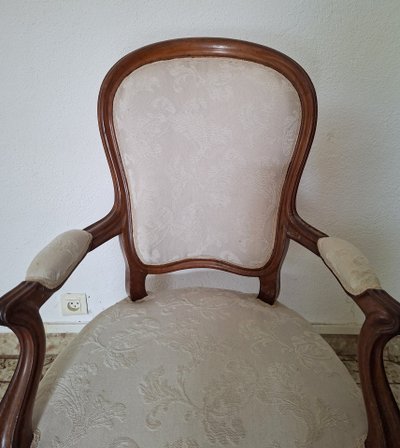 Fauteuil Cabriolet Louis-Philippe en Acajou – XIXe siècle