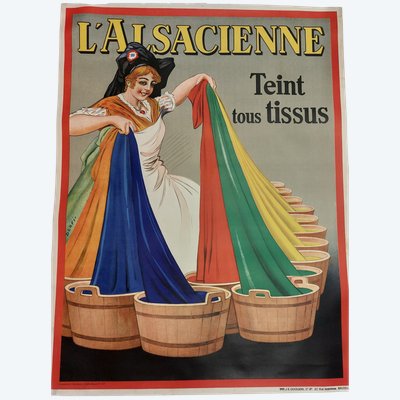 DORFI - (1881 - 1976) - L'Alsacienne - Linen-backed advertising poster