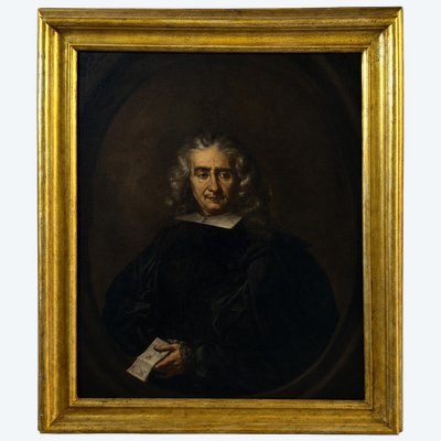 Portrait d’un Noble Bourbon – Huile sur Toile, XVIIIe Siècle