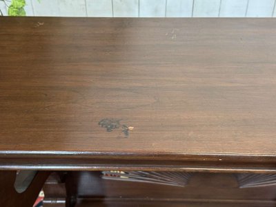 Consolle in teak stile Luigi Filippo degli anni '50 - Artigianato indonesiano - smontabile