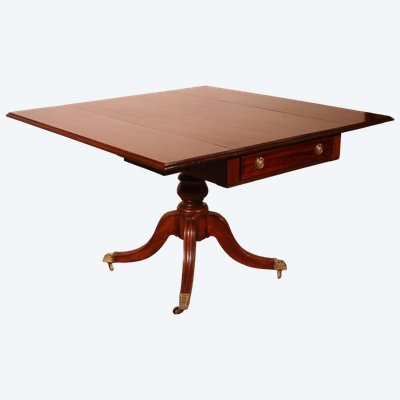 pembroke table en acajou massif du 19° siècle