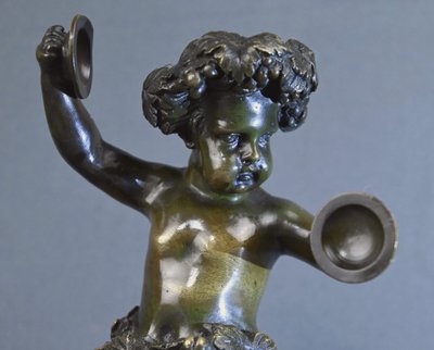 Bronze sculpture "Bacchus with Cymbals" after Clodion - 2nd half of the 19th century