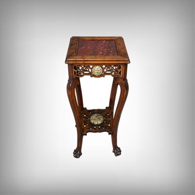 Asian side table, in the style of Gabriel Viardot - Late 19th century