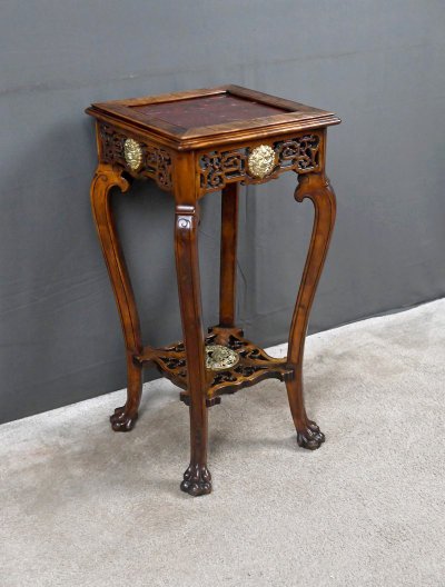 Asian side table, in the style of Gabriel Viardot - Late 19th century