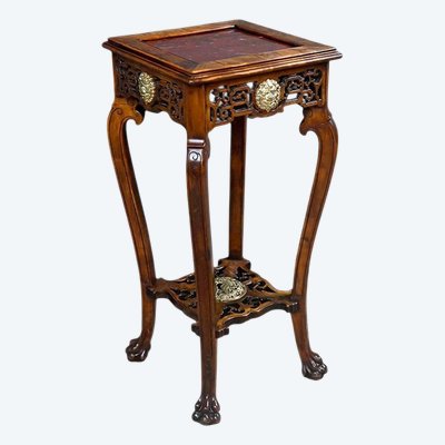 Asian side table, in the style of Gabriel Viardot - Late 19th century
