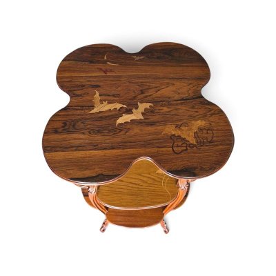 Emile Gallé Sellette Art Nouveau "Chauves-souris"