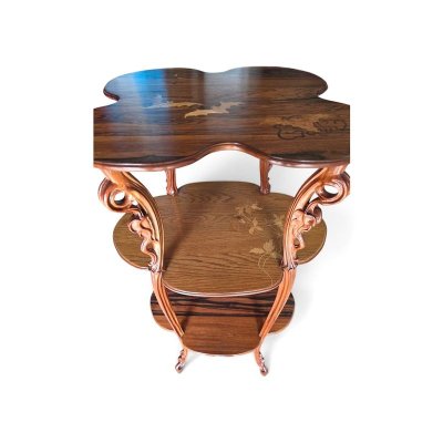 Emile Gallé Sellette Art Nouveau "Chauves-souris"