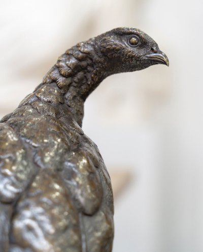 SCULPTURE - LA POULE FAISANE , JULES MOIGNIEZ (1835-1894) - BRONZE