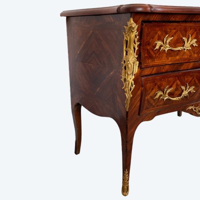 Commode De Style Louis XV Vers 1900