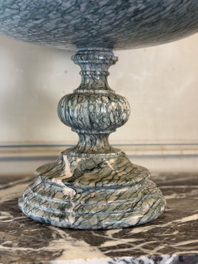 Footed cup, marble Campan marble bowl circa 1880