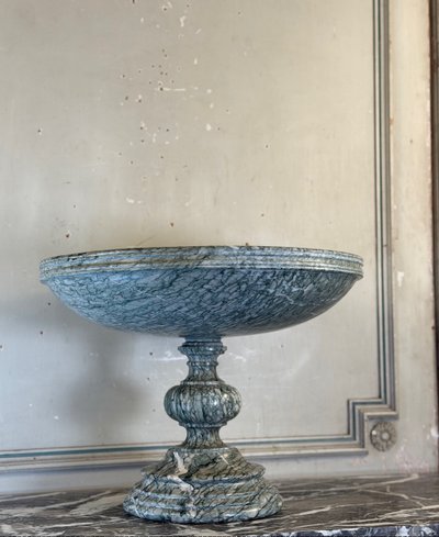 Footed cup, marble Campan marble bowl circa 1880