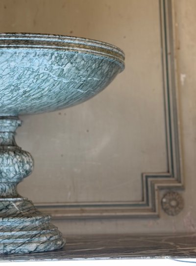 Footed cup, marble Campan marble bowl circa 1880