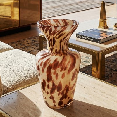1970s Luxury Handcrafted Vase in Murano Glass by Maestro del Vetro. Made in Italy