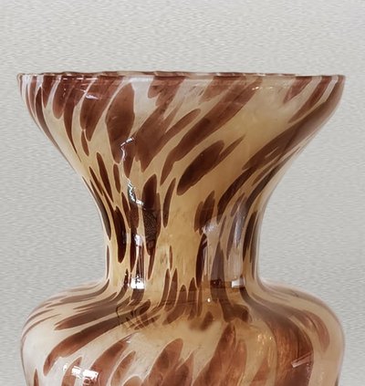 1970s Luxury Handcrafted Vase in Murano Glass by Maestro del Vetro. Made in Italy