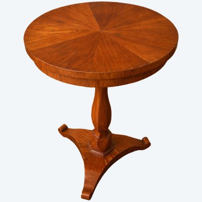Guéridon d'époque Biedermeier en bois clair – XIXe siècle