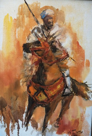 Mohamed DOUAH, Oil on canvas