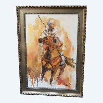 Mohamed DOUAH, Oil on canvas