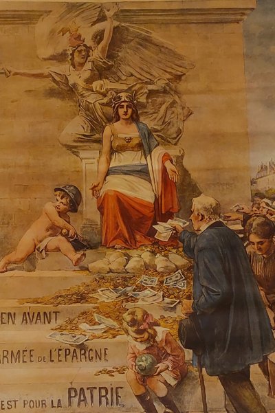 Alcide Robaudi (1847–1928) – Historisches Plakat: „Zweite Leihgabe“ – 1916