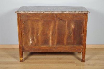 Nicolas-Alexandre Lapie – Commode Louis XV en marqueterie et bronze doré