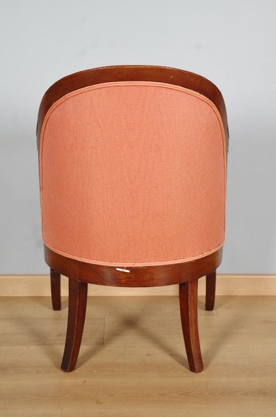 Salon Restauration en acajou, deux fauteuils et deux chaises – vers 1815