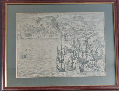 Bartholomeus Dolendo – „Insula de Gran Canaria“ – Spanien – um 1610 – gestochene Karte