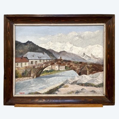 L.-A. Housset, Le Vieux Pont de Saint-Martin à Sallanches