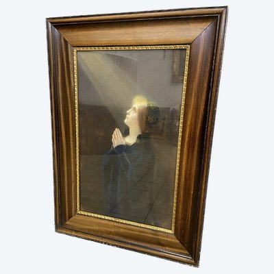 Francine Charderon, Le Rayon, grand pastel, Salon de Lyon 1906