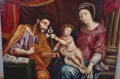 The Holy Family, French school, circa 1660, oil on canvas from the Louis XIII period