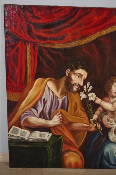 The Holy Family, French school, circa 1660, oil on canvas from the Louis XIII period