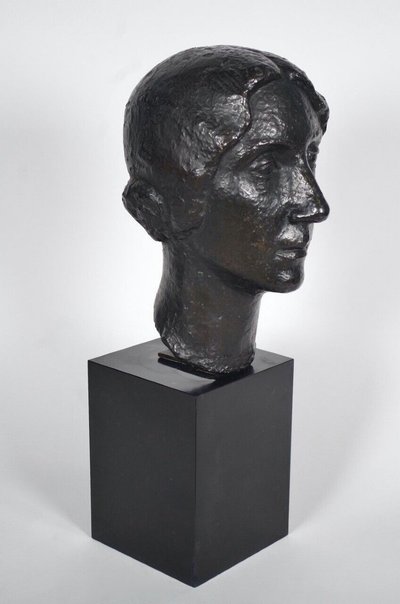 Marcel Gimond (1894-1961) Buste de femme en bronze Meroni, vers 1940