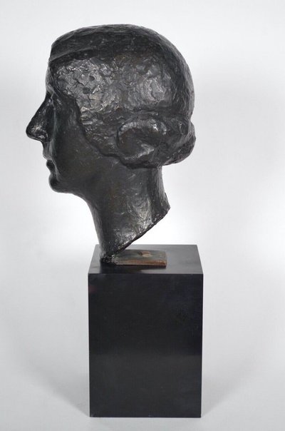 Marcel Gimond (1894-1961) Buste de femme en bronze Meroni, vers 1940