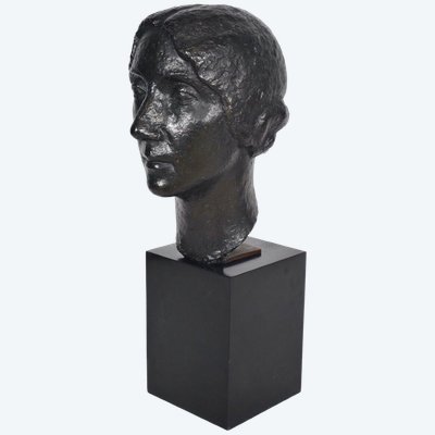 Marcel Gimond (1894-1961) Buste de femme en bronze Meroni, vers 1940