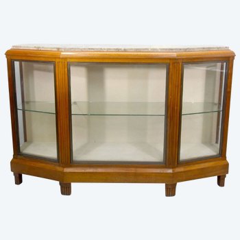 Vitrine En Acajou Et Bronze  Art Déco  3 Portes