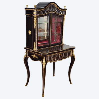 Bonheur du jour Napoléon III marqueterie à la reine, vers 1860