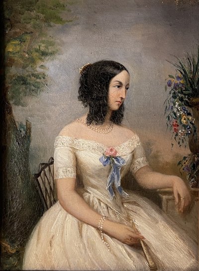 Portrait de dame XIXème