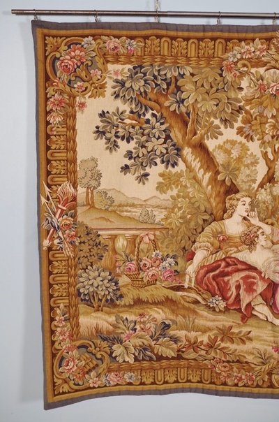 Arazzo a punto di Halluin nello stile di François Boucher