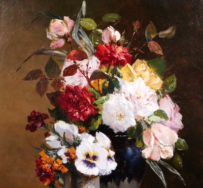 Eugène Henri CAUCHOIS 1850-1911 Still Life with Flowers, painting, circa 1900 Impressionism