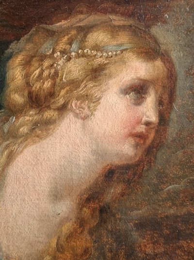 Jean-Baptiste GREUZE (Entourage de) - Etude pur une Sainte Marie Madeleine