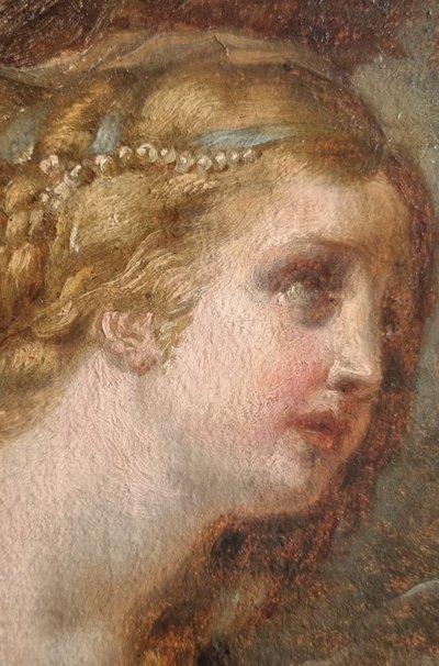 Jean-Baptiste GREUZE (Entourage de) - Etude pur une Sainte Marie Madeleine