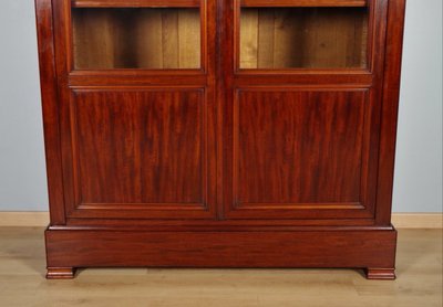 Louis-Philippe-Bücherregal aus Mahagoni, um 1840