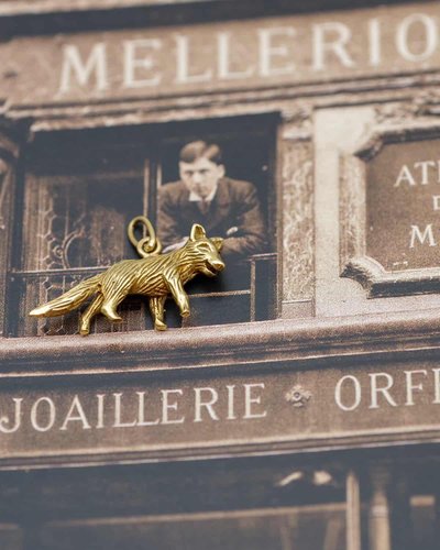 Mellerio dits Meller fox pendant in 18 karat gold 