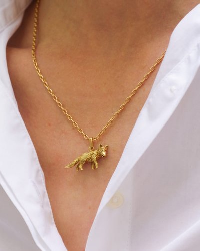 Mellerio dits Meller fox pendant in 18 karat gold 
