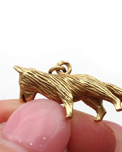 Mellerio dits Meller fox pendant in 18 karat gold 